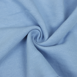 Ткань Футер 3-х нитка, Петля, цвет Светло-Голубой (на отрез)  в Омске
