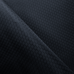 Ткань Оксфорд 300D PU Рип-Стоп СОТЫ, цвет Черный (на отрез)  в Омске