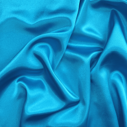 *Ткань Атлас-сатин, цвет Голубой (на отрез)  в Омске