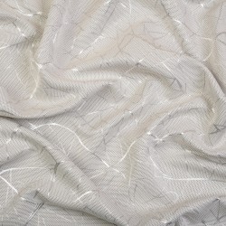 *Ткань Блэкаут для штор светозатемняющая 75% &quot;Ледовое тиснение цвет Светло-Серый&quot; (на отрез)  в Омске