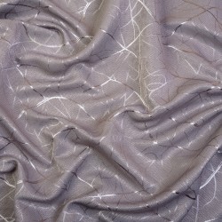 Ткань Блэкаут для штор светозатемняющая 75% &quot;Ледовое тиснение цвет Серый&quot; (на отрез)  в Омске