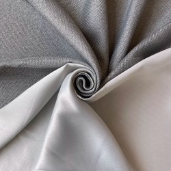 Ткань Блэкаут для штор светозатемняющая 75% &quot;Рогожка Серый&quot; (опт)  в Омске
