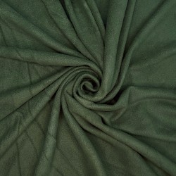 Ткань Флис Односторонний 130 гр/м2, цвет Темный хаки (на отрез)  в Омске