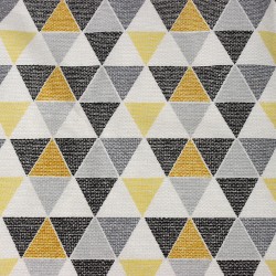 Интерьерная ткань Дак (DUCK), принт &quot;Малые Треугольники&quot; (на отрез)  в Омске
