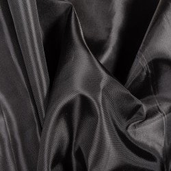 Ткань подкладочная Таффета 190Т, цвет Черный (на отрез)  в Омске