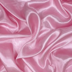 Ткань Атлас-сатин, цвет Розовый (на отрез)  в Омске