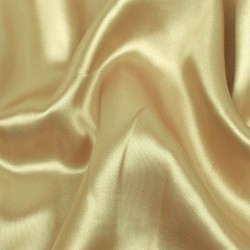 Ткань Атлас-сатин ЛЮКС, цвет Золотой (на отрез)  в Омске