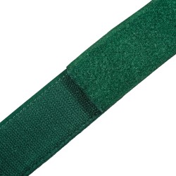 Контактная лента 40мм (38мм) цвет Зелёный (велькро-липучка, на отрез)  в Омске