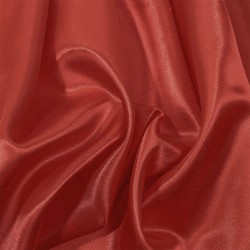 Ткань Атлас-сатин, цвет Красный (на отрез)  в Омске