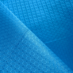 Ткань Оксфорд 300D PU Рип-Стоп СОТЫ, цвет Голубой (на отрез)  в Омске