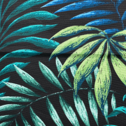 Интерьерная ткань Дак (DUCK), принт &quot;Тропические листья&quot; (на отрез)  в Омске