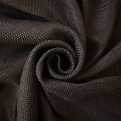 Ткань Блэкаут для штор светозатемняющая 75% &quot;Рогожка Темно-коричневая&quot; (опт)  в Омске