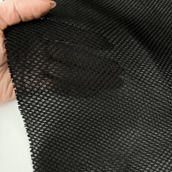 Сетка 3D трехслойная Air mesh 165 гр/м2, цвет Черный (на отрез)  в Омске