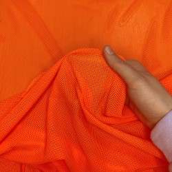 Трикотажная Сетка 75 г/м2, цвет Оранжевый (на отрез)  в Омске